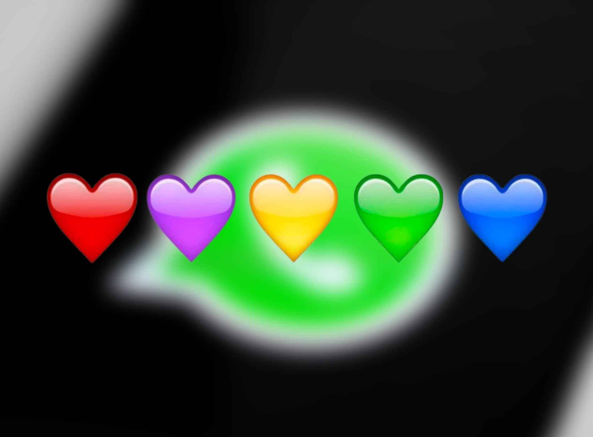 imagenes de emojis de whatsapp corazones