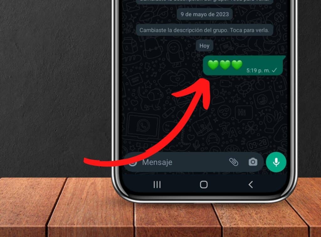 Qué significa el corazón verde de WhatsApp