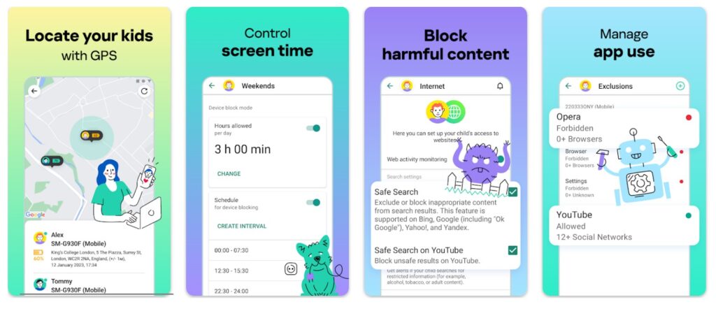 Control parental con Kaspersky