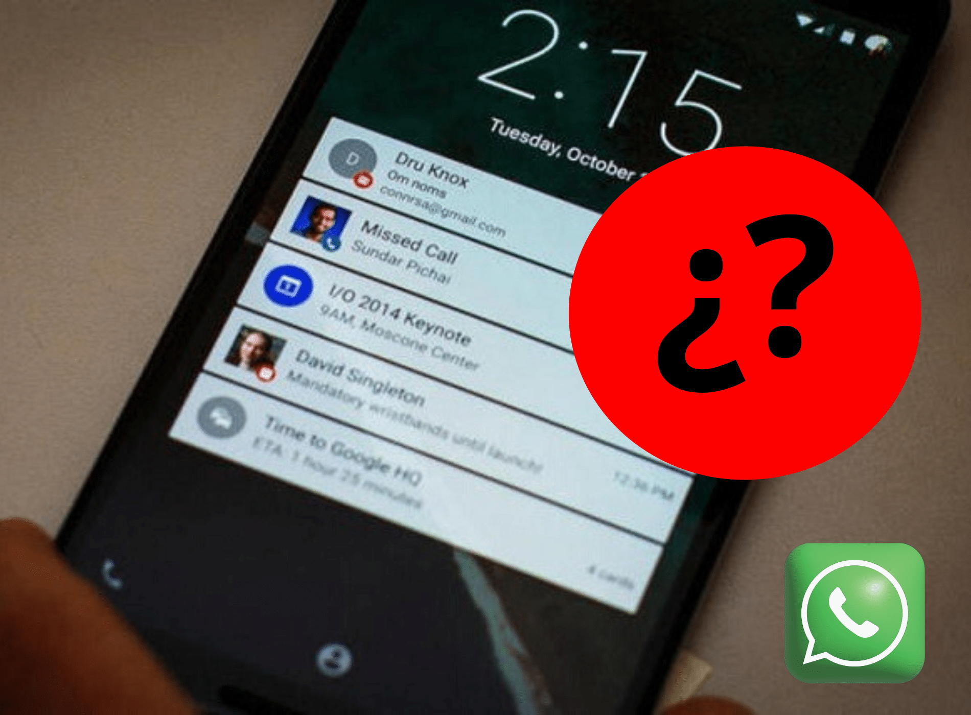 cómo configurar el globo rojo de WhatsApp
