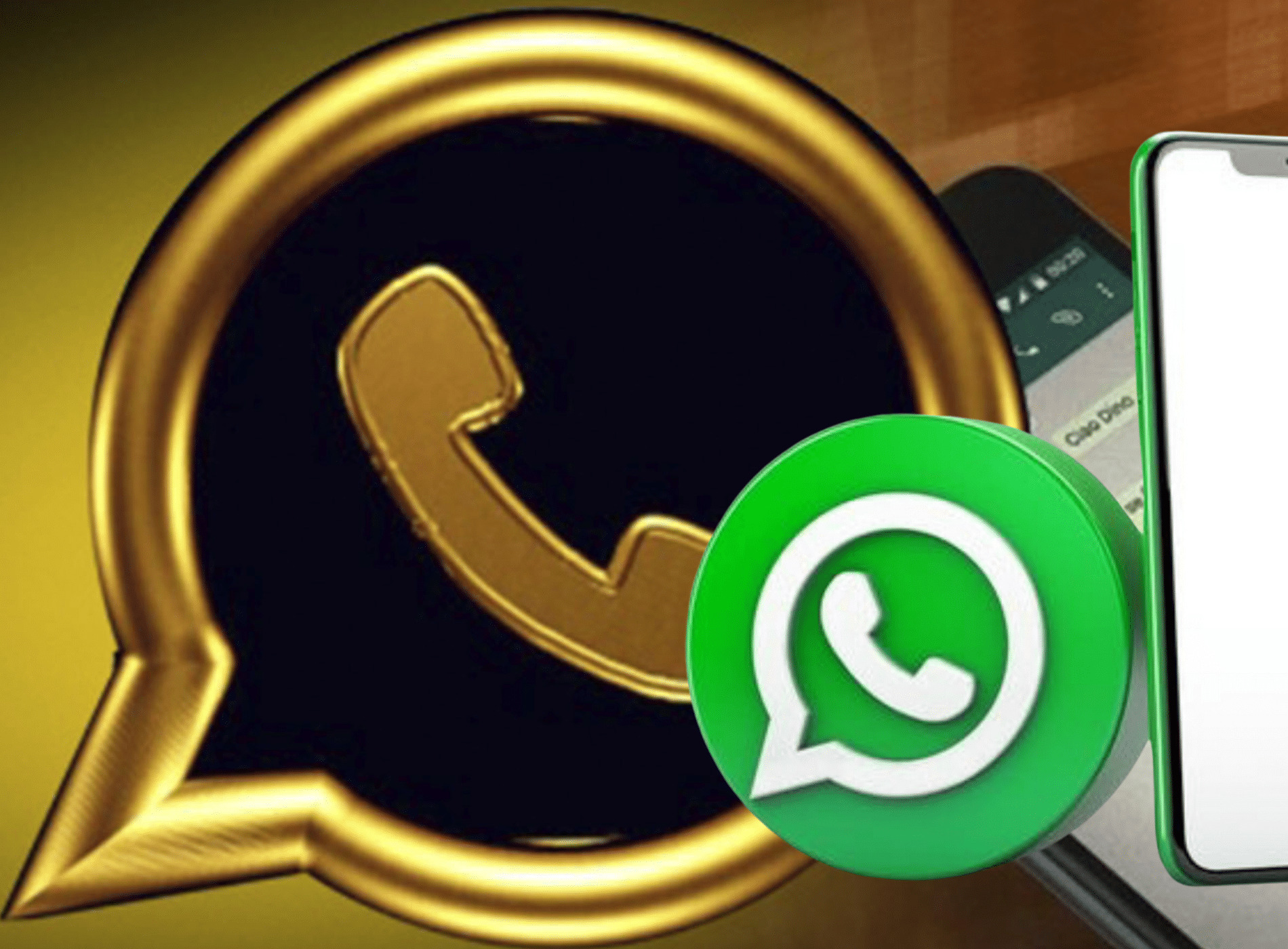 WhatsApp dorado para descargar