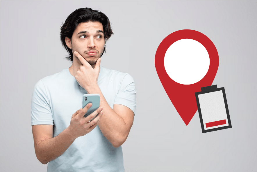 Hombre se pregunta cómo localizar un celular sin batería