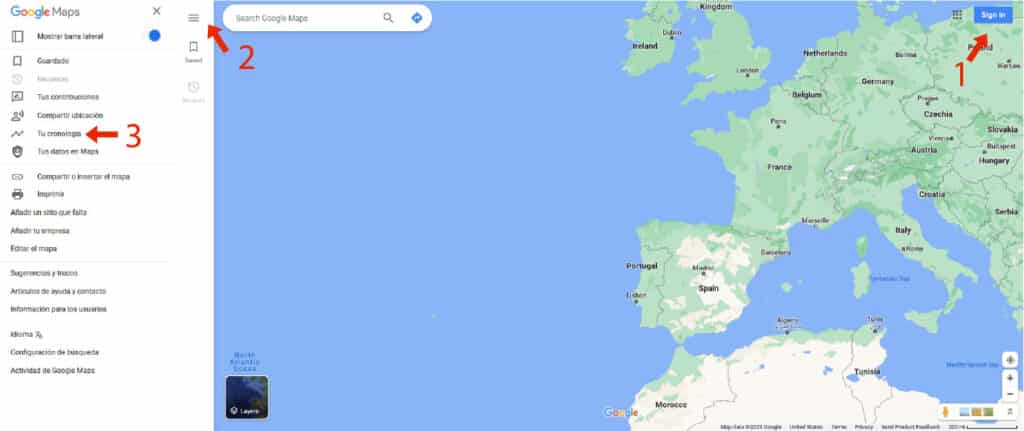 historial de ubicaciones de Google para localizar un móvil robado 