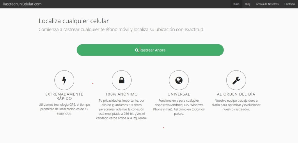 página web rastrear un celular