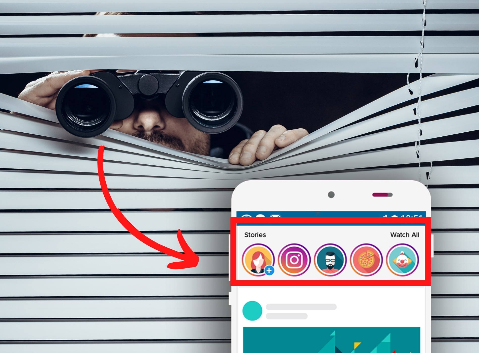 ver estados de Instagram sin ser visto