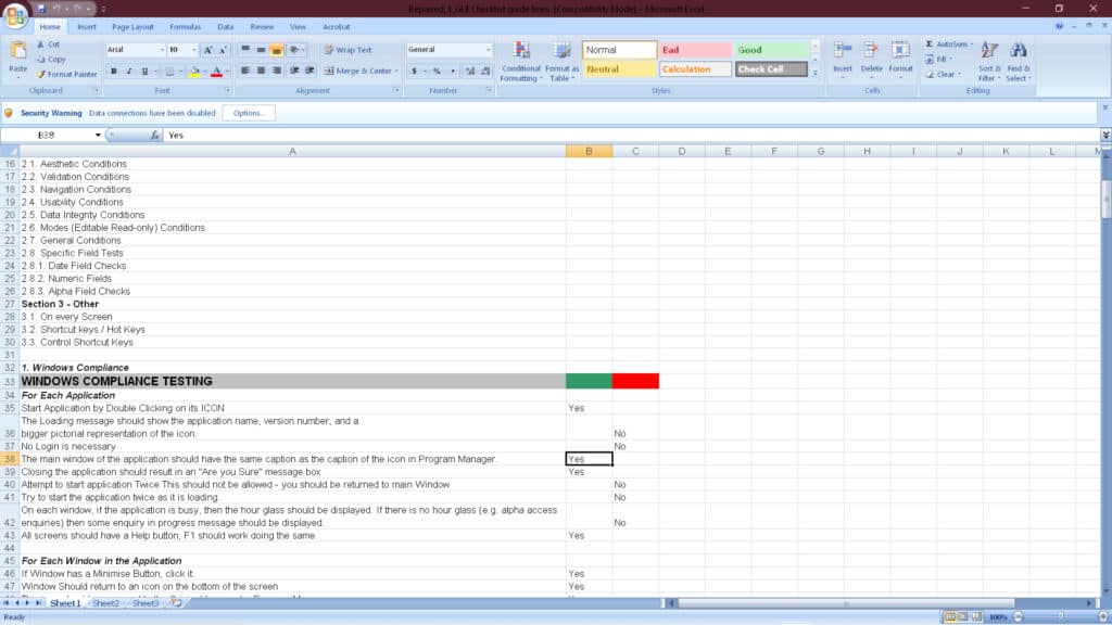 Archivo corrupto de Excel después de la reparación con Stellar Repair