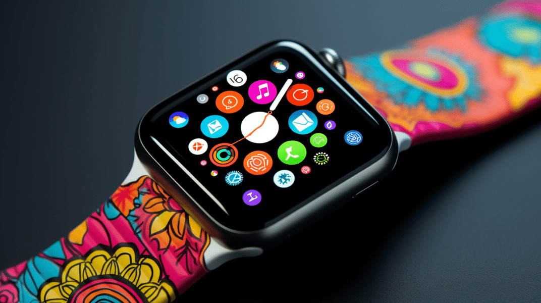 apple watch con muchos colores