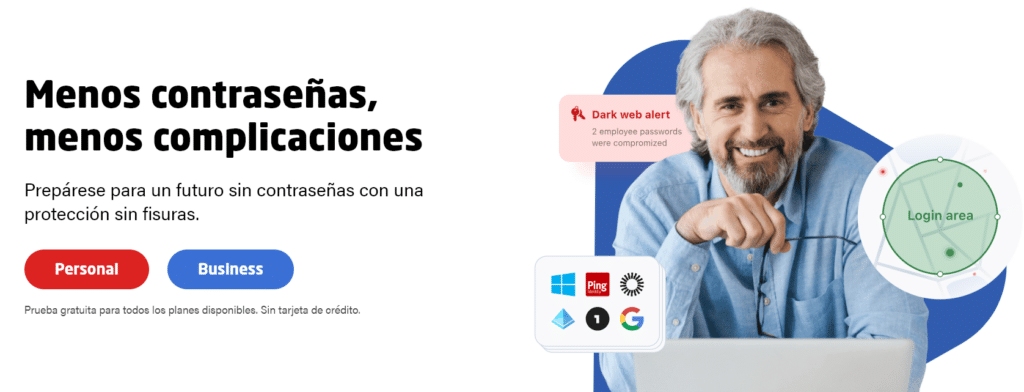 Página de inicio de Lastpass