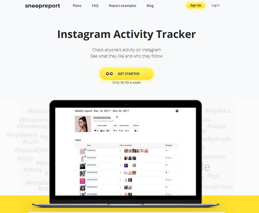 Snoopreport para seguimiento de instagram