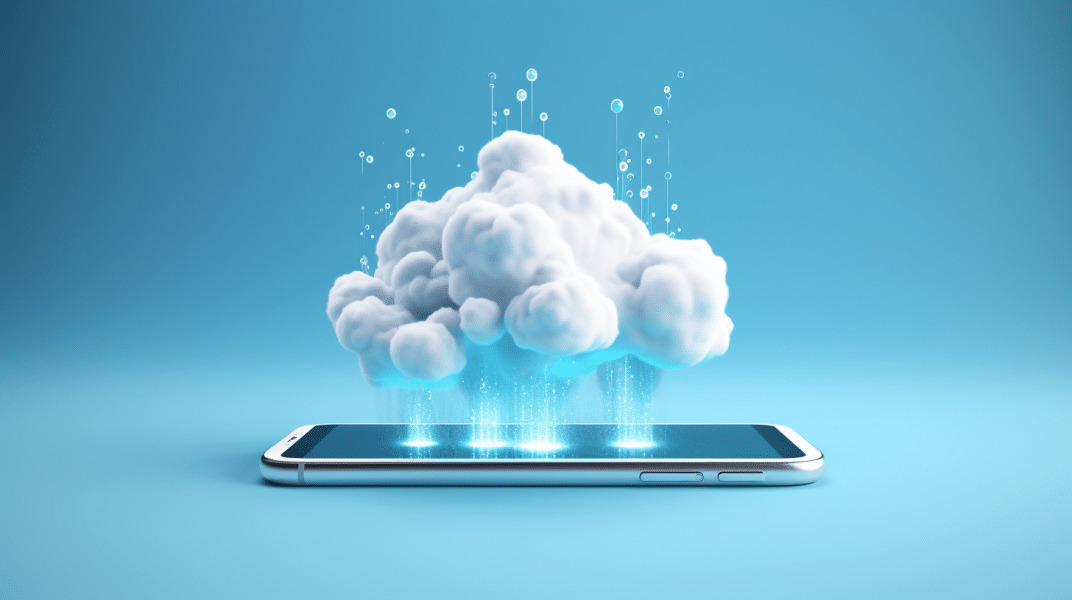 nube de datos sobre un smatphone para recuperar informacion